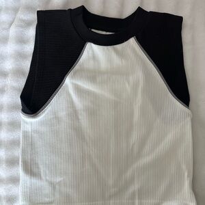 No Boundaries Black and White Top